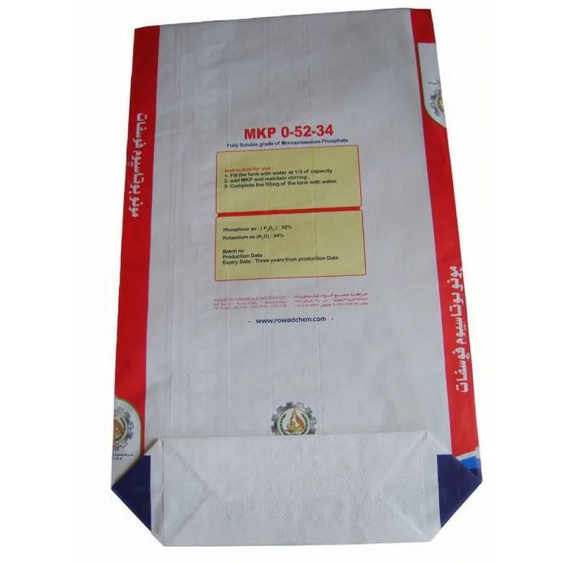 BOPP gelamineerde kunstmestzakken met blokbodem